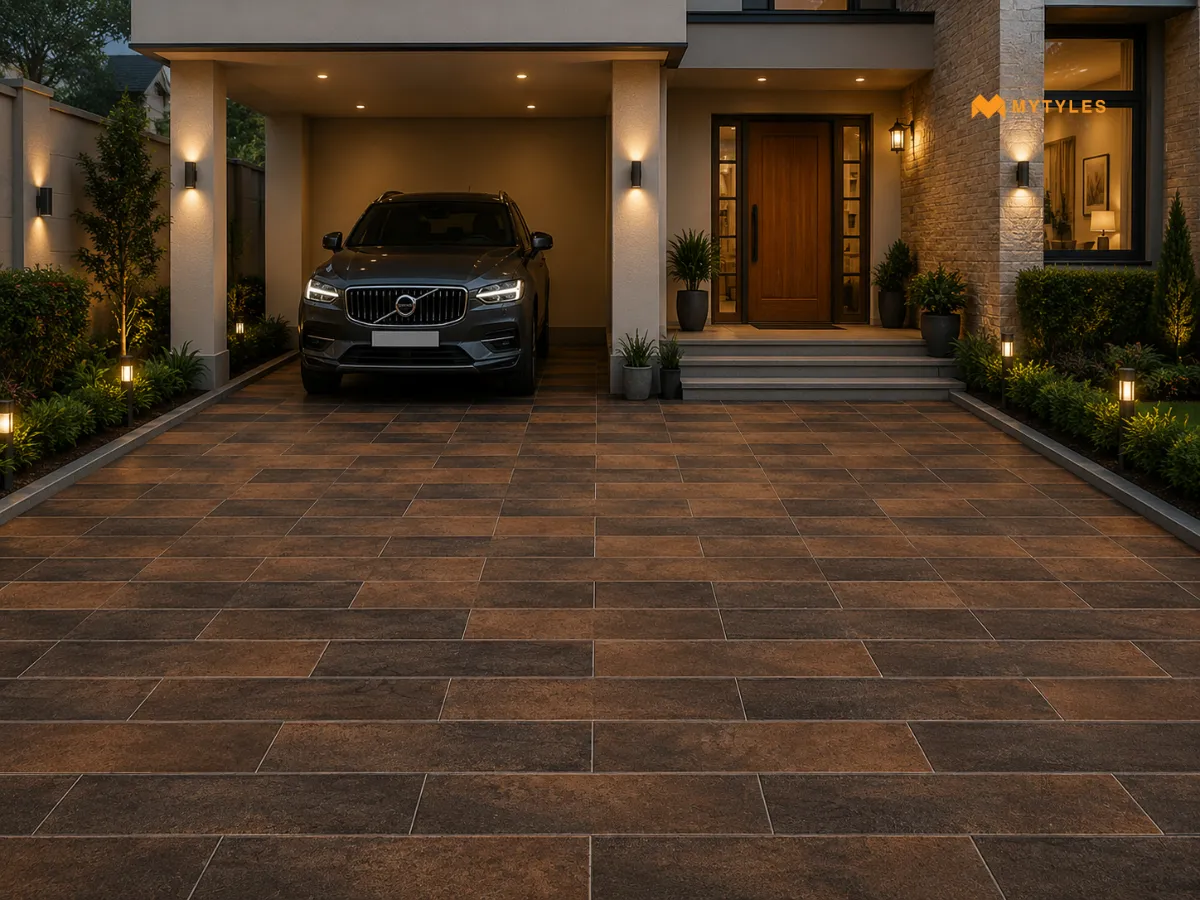 Digital parking Tiles in Parking Area